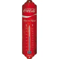 Nostalgic Art Thermometer Coca-Cola 6.5 x 28 cm - Anwendungsbereich: Temperaturmessung - Typ: Thermometer - Detailfarbe: Rot - Weiss