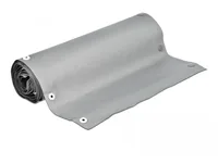 Delock Kabelschutzschlauch mit Knopfverschluss hitzebeständig 2 m x 70 mm grau / schwarz