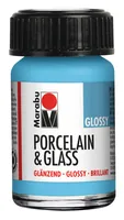 Marabu Glas- und Porzellanfarbe 090 Hellblau, 15 ml - Art: Glas- und Porzellanfarbe - Detailfarbe: Hellblau - Set: Nein - Verpackungseinheit: 1 Stück