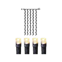 STAR TRADING System Decor LED-Vorhang 1m 12.495-47 Extra, schwarz, 2m