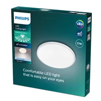 Philips Deckenleuchte Twirly 17 W, 4000 K, Weiss - Leuchten Kategorie: Deckenleuchte - Betriebsart: Netzbetrieb - Lampensockel: LED fest verbaut - Farbtemperatur Kelvin: 4000 K - Dimmbar: nicht dimmbar - Farbwiedergabeindex CRI: 80