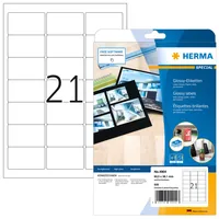 HERMA Etiketten A4 weiß 63,5x38,1 mm Papier glänz. 525 St.