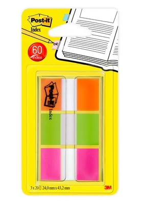 POST-IT Index 7100102571 25.4x43.2mm ass. 3x20 Blatt
