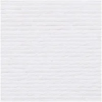 Rico Design Wolle Creative Cotton Aran 50 g, Weiss - Packungsgrösse: 1 Stück - Länge: 85 m - Material: Baumwolle - Detailfarbe: Weiss - Waschbar bei: 60 °C - Nadelstärke: 5 mm - 4 mm