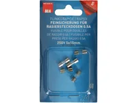Max Hauri Schmelzsicherung 5 x 15 mm Flink 0.5 A, 5 Stück - Nennstrom: 0.5 A - Typ: Feinsicherung - Bauart: Klar - Auslösecharakteristik: Flink (F)