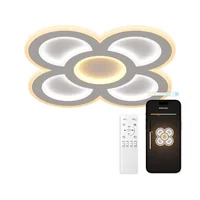 KSiX SmartLED Deckenleuchte Barcelona weiss 40 cm 11.387 lm, 90 W - Produkttyp: Deckenleuchte - Protokoll: Tuya - WLAN - Smart Home: Kompatibel - Dimmbar: dimmbar - Anwendungsbereich: Indoor - Betriebsart: Netzbetrieb