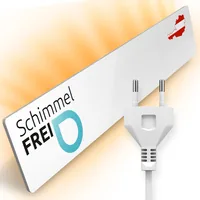 Technaxx Infrarotheizer Anti-Schimmel Dry M1 55 W - Detailfarbe: Weiss - Leistungsaufnahme Betrieb: 55 W - Thermostat: Nein - Produkttyp Heizgeräte: Infrarot-Heizer - Ausstattung: Überhitzungsschutz - Montagemöglichkeiten: Freistehend - Wand