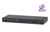 Aten KVM Switch KH1508AI - Konsolen Ports: USB 2.0 - PS/2 - VGA - Computer Ports: RJ-45 - KVM-Art: Netzwerk - Anzahl Geräte: 8 - Montage: 19 Rack - Stromversorgung: Internes Netzteil