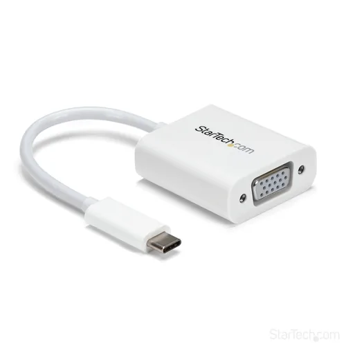 USB-C TO VGA ADAPTER - WHITE .