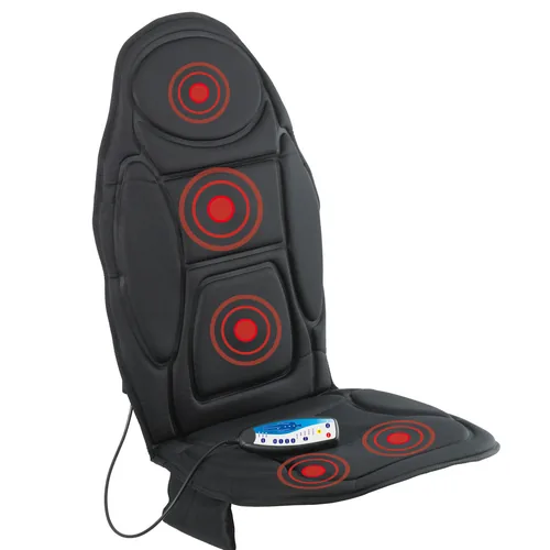 VITALmaxx Massagesitzauflage 5-Zonen - Produkttyp: Massagesitzauflage - Detailfarbe: Schwarz - Körperbereich: Hüfte - Rücken - Oberschenkel - Nacken - Massageart: Perkussionsmassage - Wärmefunktion: Ja - Vibrationsfunktion: Ja
