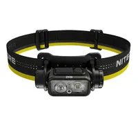 Nitecore Stirnlampe NU43 1400 Lumen - Einsatzbereich: Outdoor & Camping - Betriebsart: Akkubetrieb - Leuchtmittel: LED - Leuchtweite: 130 m - Max. Laufzeit: 165 h - Min. Laufzeit: 3 h