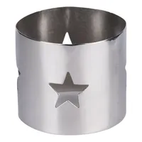 EGLO Serviettenring Stern Silber - Materialtyp: Metall - Material: Aluminium - Verpackungseinheit: 1 Stück - Detailfarbe: Silber - Produkttyp: Servietten