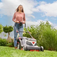 AL-KO Akku-Rasenmäher 36 V 38.5 Li Comfort SET - Schneidesystem: Sichel-/Kreiselmäher - Betriebsart: Akkubetrieb - Schnittbreite: 38 cm - Akkusystem: AL-KO ENERGY FLEX 36 V - Ausstattung: Mit Akku & Ladegerät - Mähertyp: Sichelmäher