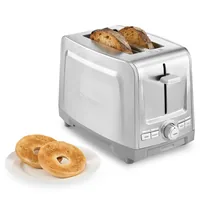 Cuisinart Core Collection Silber - Detailfarbe: Silber - Toaster Ausstattung: Auftaufunktion - Bräunungsgrad-Einstellung - Krümel-Auffangschale - Toaster Kategorie: Klassischer Toaster - Toastscheiben: 2