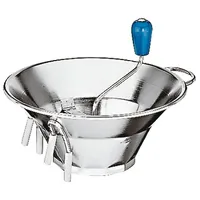 Paderno Passevite 31 cm, Blau - Durchmesser: 31 cm - Anzahl Scheiben: 3 - Detailfarbe: Silber - Blau - Material: Edelstahl