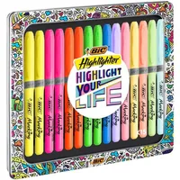 BIC 992733 marker 15 pc(s) Blue, Green, Orange, Pink, Purple, Yellow