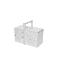 Prym Aufbewahrungskiste Weiss, M - Materialtyp: Holz - Material: Holz - Detailfarbe: Weiss - Produkttyp: Aufbewahrungskiste