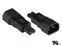 GoodConnections C14 > C7 (ST-BU) Kaltgeräte Stromadapter Schwarz