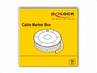 Delock Kabelmarker Box, Nr: 0, gelb, 500 Stück
