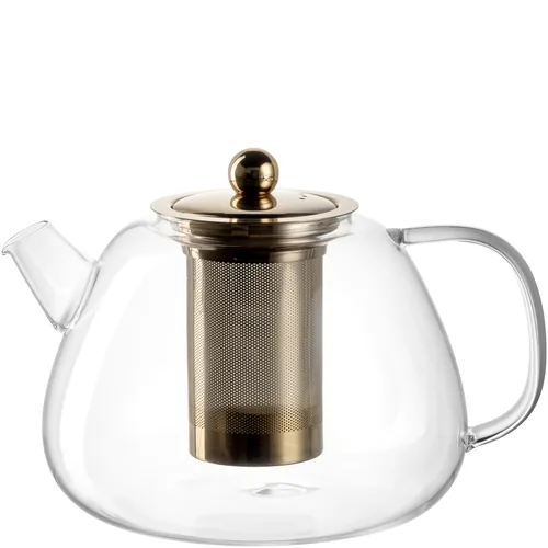 Leonardo Teekanne Tè per te 1.5 l, Transparent - Material: Borosilikatglas - Detailfarbe: Transparent - Filtertyp: Filter - Fassungsvermögen: 1.5 l - Kompatible Kochfelder: Manuell - nicht für Kochfelder