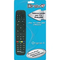BRAVO Ersatz-Fernbedienung Bravo ORIGINAL 4 Philips - Typ: Gerätespezifisch - Anzahl steuerbare Geräte: 1 × - Übertragungsart: Infrarot - Kompatible Hersteller Multimedia: Philips - Einrichtung: Selbsteinrichtend - Eigenschaften: Keine weiteren Eigenschaf
