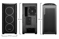 be quiet! PC-Gehäuse Shadow Base 800 FX Schwarz - Unterstützte Mainboards: E-ATX - ATX - Micro-ATX - Mini-ITX - Detailfarbe: Schwarz - Anzahl Lüfterplätze: 8 - Sichtfenster: Ja - Netzteil vorinstalliert: Nein - Gehäuse Bauart: Mid-Tower