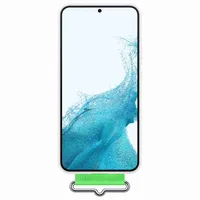 Samsung Back Cover EF-GS906 Silicone Galaxy S22+ mit Riemen - Grundfarbe: Weiss - Fallsicher: Nein - Kompatible Hersteller: Samsung - Detailfarbe: Weiss - Mobiltelefon Kompatibilität: Galaxy S22+ 5G - Material: Silikon