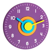 TFA Dostmann Wanduhr Ø 23 cm, Violett - Uhrtyp: Analog - Betriebsart: Batteriebetrieb - Funksignal: Nein - Funktionen: Zeit - Form: Rund - Detailfarbe: Violett