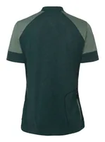 VAUDE Damen T-Shirt Wo Altissimo Q-Zip deep pond Grün, Grösse 42 - Farbe: Grün - Detailfarbe: Grün - Nachhaltigkeit: Grüner Knopf - Zielgruppe: Damen - Altersgruppe: Erwachsene - Produkttyp: T-Shirt