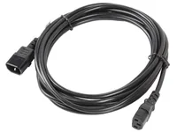 LANBERG Netzkabel-Verlängerung IEC 320 C13->C14 5,0m VDE sw
