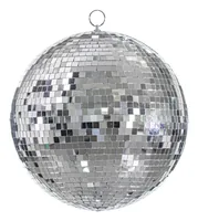 PartyDeco Disco mirror ball, silver, 30 cm