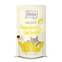 Mjamjam Nassfutter Wellness Knochen & Gelenke Rind, 125 g - Tierbedürfnis: Knochen & Knorpel - Gelenke & Beweglichkeit - Geschmacksrichtung: Rind - Zertifikate: Keine Zertifizierung - Fleischsorte: Rind - Futtereigenschaft: Getreidefrei - Ohne künstliche 