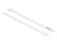 Delock Klettkabelbinder Weiss 250 mm x 12 mm 10 Stück - Breite: 12 mm - Länge: 250 mm - Produkttyp: Klett-Kabelhalter - Ausstattung Kabelmanagement: Wiederverwendbar - Haftend - Verpackungseinheit: 10 Stück - Material: Klettband
