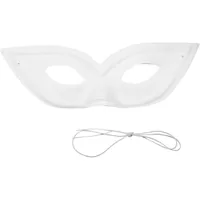 Creativ Company Maske 12 Stück, Weiss - Packungsgrösse: 12 Stück - Produkttyp: Maske - Material: Kunststoff - Detailfarbe: Weiss - Motto: Universal