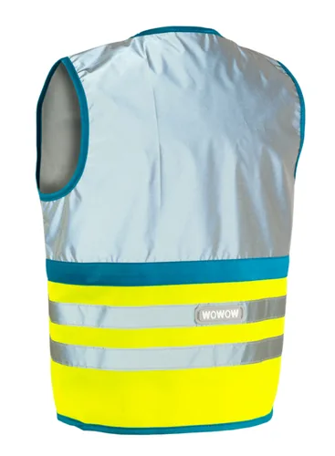 wowow Reflexweste Wasabi, M - Befestigung: Oberkörper - Farbe: Türkis - Gelb - Blau - Silber - Typ: Weste