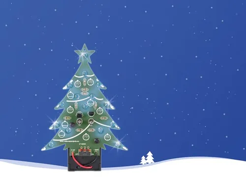 Whadda Bausatz Weinachtsbaum Blau LED, mit Ein/Aus Schalter - Bausatzart: Licht