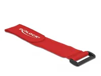 Delock Klettkabelbinder Rot 280 mm x 38 mm 3 Stück - Breite: 38 mm - Länge: 280 mm - Produkttyp: Klett-Kabelhalter - Ausstattung Kabelmanagement: Wiederverwendbar - Haftend - Verpackungseinheit: 3 Stück - Material: Klettband