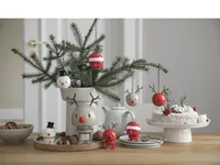 Hoptimist Deko Bimble Santa S 7.2 cm, Rot/Weiss - Produkttyp: Aufsteller - Motiv: Weihnachtsmann - Material: Kunststoff - Metall