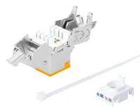 INTELLINET Cat6a 10G STP Keystone-Modul orange