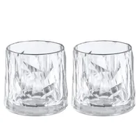 Koziol Cocktailbecher Superglas Club No. 2, 250 ml, 2 Stück, - Material: Kunststoff - Höhe: 8.7 cm - Volumen: 250 ml - Glas Typ: Cocktailbecher - Verpackungseinheit: 2 Stück - Detailfarbe: Transparent