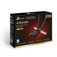 TP-Link WLAN-AX PCIe Adapter Archer TXE72E - Schnittstelle Hardware: PCI-Express x1 - WLAN Standard: IEEE 802.11n (Wi-Fi 4) - IEEE 802.11ax (Wi-Fi 6) - IEEE 802.11b (Wi-Fi 2) - IEEE 802.11a (Wi-Fi 1) - IEEE 802.11g (Wi-Fi 3) - IEEE 802.11ax (Wi-Fi 6E) - I