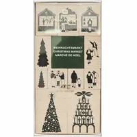 Rico Design Stempelset Weihnachtsmarkt 11 Stück - Produkttyp: Stempel - Detailfarbe: Mehrfarbig