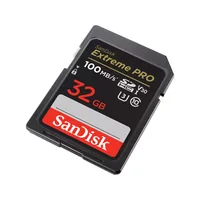 SanDisk SDHC-Karte Extreme PRO 32 GB - Speicherkartentyp: SDHC (SD 2.0) - Speicherkapazität: 32 GB - Geschwindigkeitsklasse: UHS-I - V30 - U3 - Class 10 - Lesegeschwindigkeit max.: 100 MB/s - Schreibgeschwindigkeit max.: 90 MB/s - Speicherkartenadapter: K