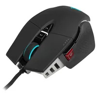 Corsair Gaming-Maus M65 RGB Ultra - Maus Features: Umschaltbare DPI-Auflösung - RGB-Beleuchtung - Daumentaste - Beleuchtung - Herausnehmbare Gewichte - Bedienungsseite: Rechtshänder - Detailfarbe: Lava Schwarz - Schwarz - Gewicht: 97 g - Verbindungsart: V