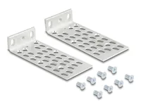 Delock Universelles Rack Montage Set 2 Stück - Detailfarbe: Silber - Zubehörtyp: Montageset