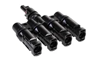 FURBER.power T-Verteiler FC4 1 auf 4, Set - Anschluss Seite B: FC4 Buchse (kompatibel mit MC4 - DL4 - TS4 - QC4) - Anschluss Seite A: FC4 Stecker (kompatibel mit MC4 - DL4 - TS4 - QC4)