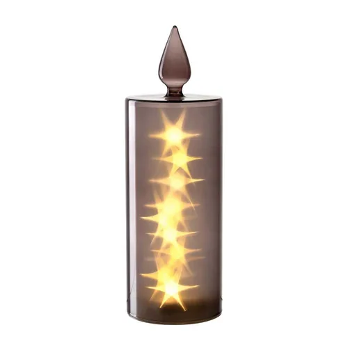 LEONARDO Kerze Silenzio LED, 30 cm, Grau - Betriebsart: Batteriebetrieb - Fernbedienung: Nein - Aussenanwendung: Optional - Anwendungszweck: Stehend - Timerfunktion: Nein - Set: Nein