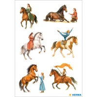 Herma Stickers Motivsticker Pferdeshow 3 Blatt / 18 Sticker - Motiv: Tiere