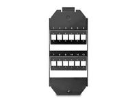 DeLOCK Optical Fiber Mounting for floor tank 12 port for SC Simplex / LC Duplex couplers black