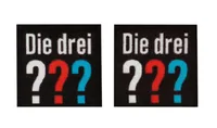 Mono-Quick Aufbügelbild Midi Die Drei??? 2 Stück - Breite: 2.9 cm - Länge: 2.9 cm - Motiv: Buch - Anzahl Stück: 1 Stück